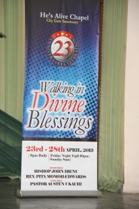 Walking in Divine Blessings Banner